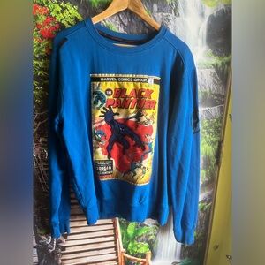 deKryptic Marvel Black Panter Mens Sweatshirt Sz LARGE  Blue